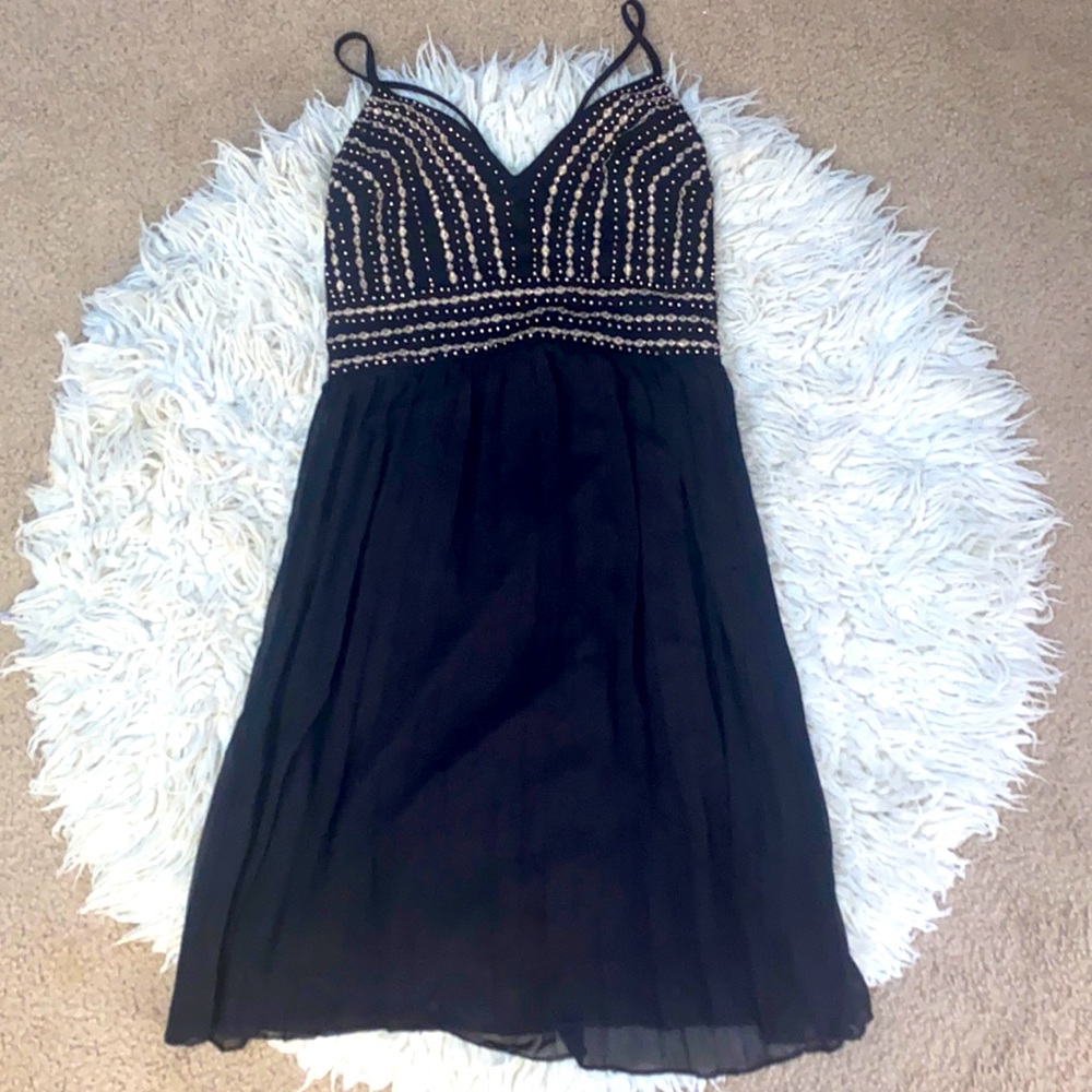 Lulu's Black beaded formal dress